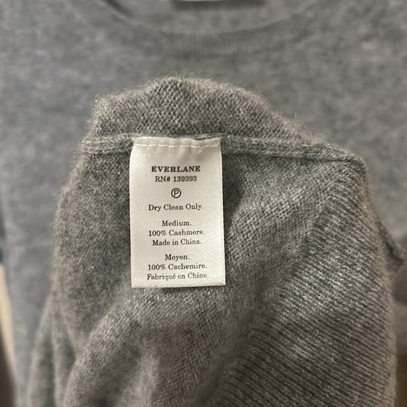 Everlane Cashmere Crew Gray - Picture 3 of 6